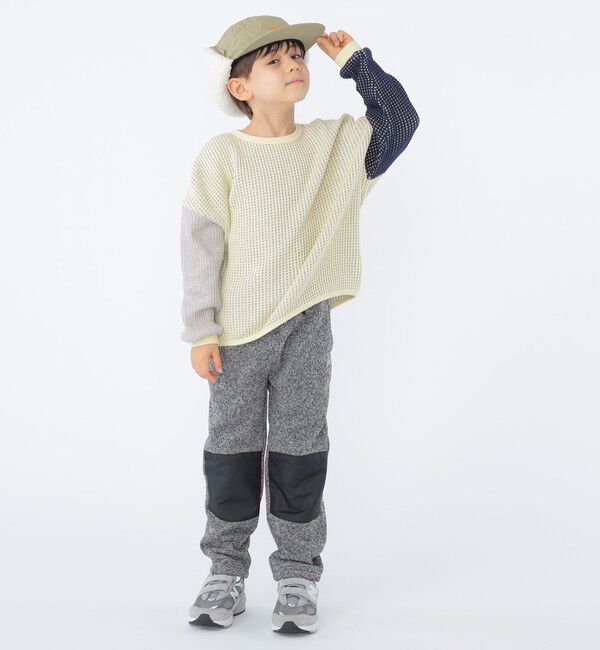 SHIPS KIDS「SHIPS KIDS:100～130cm / ポコポコ ワッフル 長袖 カットソー」|Tシャツ・カットソー|
