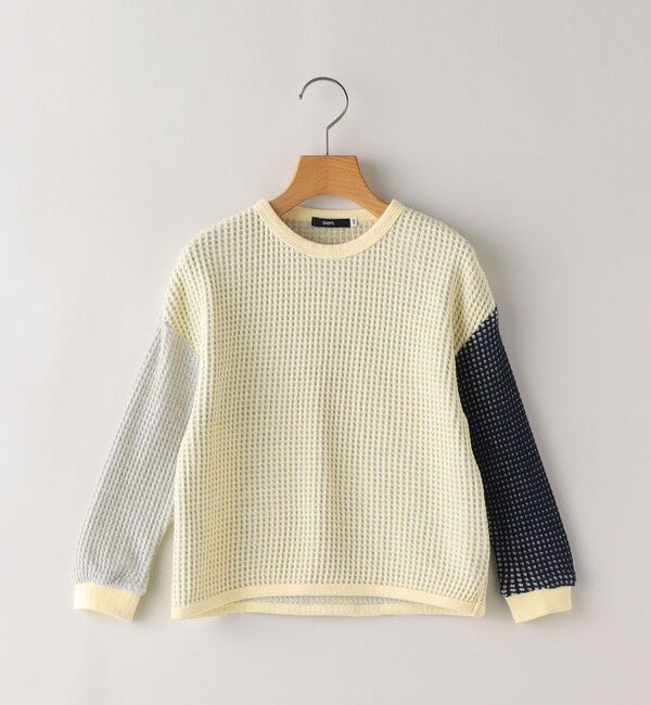 SHIPS KIDS「SHIPS KIDS:100～130cm / ポコポコ ワッフル 長袖 カットソー」|Tシャツ・カットソー|