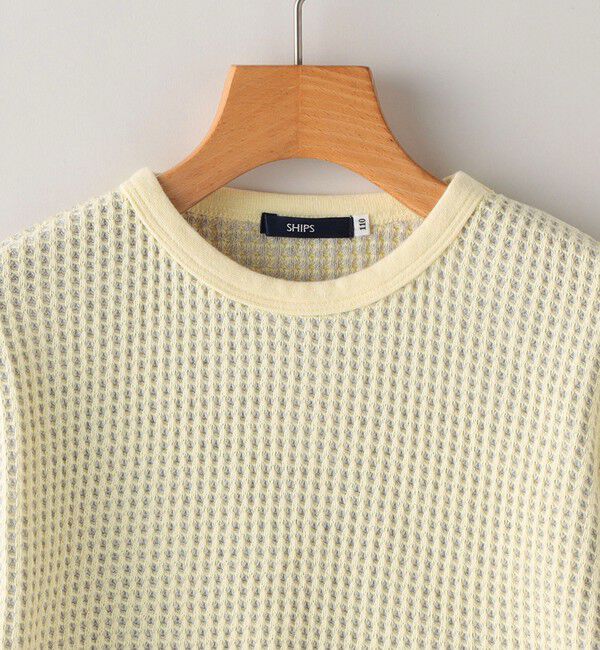 SHIPS KIDS「SHIPS KIDS:100～130cm / ポコポコ ワッフル 長袖 カットソー」|Tシャツ・カットソー|