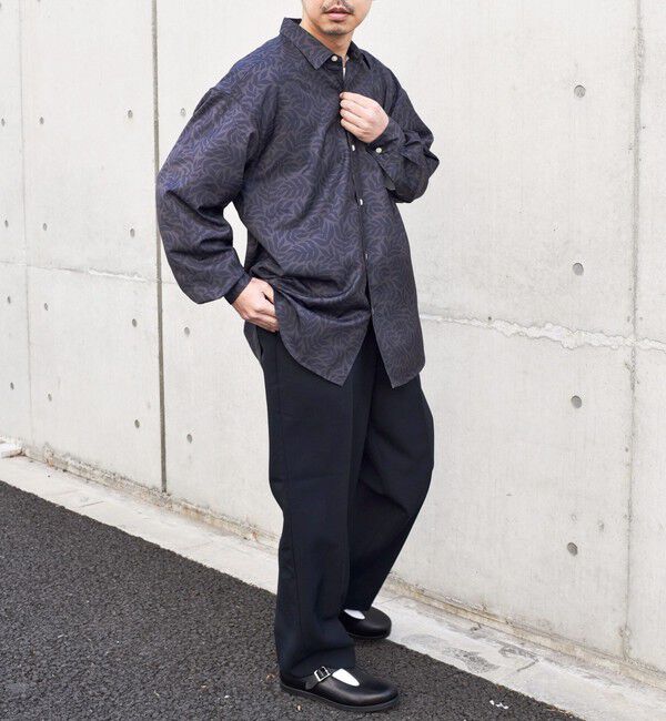 SHIPS any「SHIPS any: 〈洗濯機可能〉ウールライク ノープリーツ ワイド ストレート パンツ◇」|スラックス|