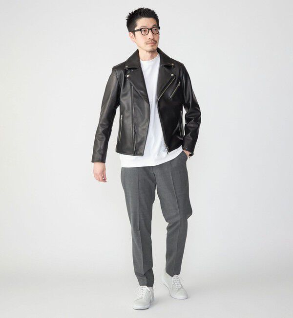 SHIPS「SHIPS: ラムレザー ダブル ライダースジャケット」|その他|