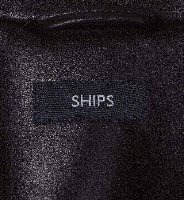 SHIPS「SHIPS: ラムレザー ダブル ライダースジャケット」|その他|
