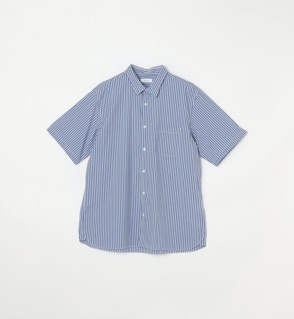 SHIPS any「SHIPS any: ブルーパレット ストライプ / ハケメ リラックス レギュラーカラー シャツ◇」|シャツ・ブラウス|