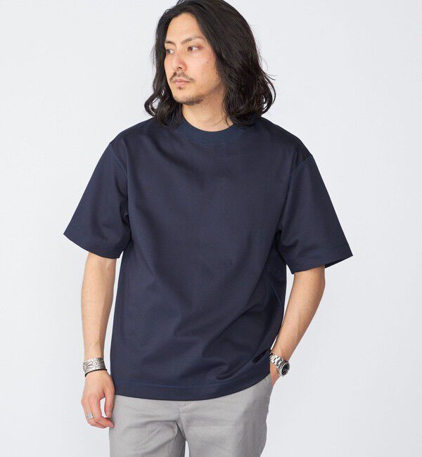 SHIPS「SHIPS: ハイゲージ クルーネック ポンチ Tシャツ」|Tシャツ・カットソー|