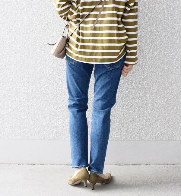 SHIPS for women「【WEB限定】スリム テーパード デニム （コバルトブルー・ダークブルー）」|デニム|