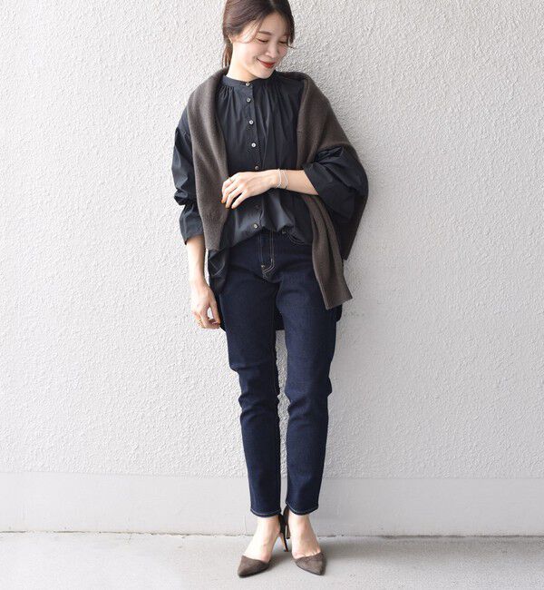 SHIPS for women「【WEB限定】スリム テーパード デニム （コバルトブルー・ダークブルー）」|デニム|