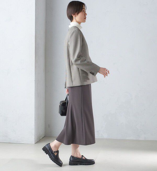 SHIPS for women「〈手洗い可能〉ニット ジョーゼット バック マーメイド スカート」|スカート|