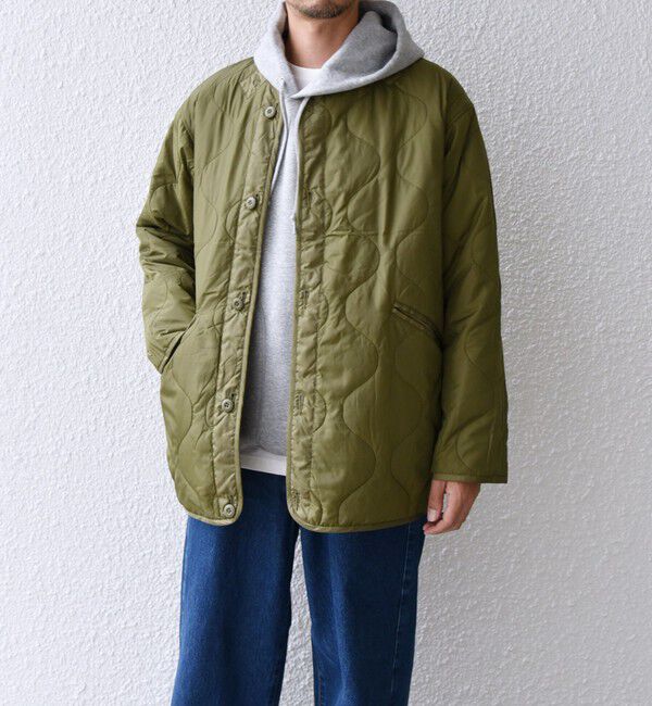 SHIPS any「【SHIPS any別注】GOLDEN MILLS: 3WAY キルトライナー レイヤード ショート モッズ ブルゾン◇」|ブルゾン・スタジャン|