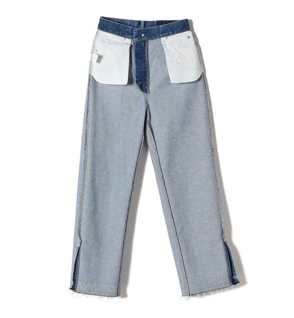 SHIPS for women「〈洗濯機可能〉サイド スリット ストレート デニム」|デニム|