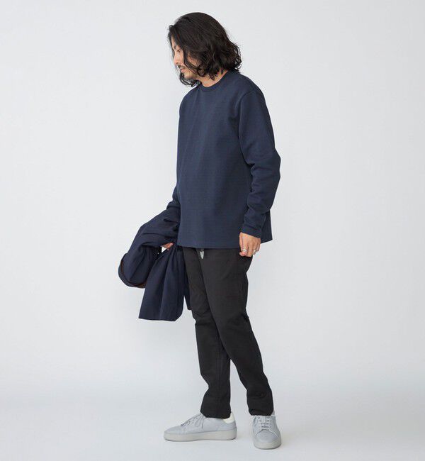 SHIPS「SHIPS: 鹿の子 ダブルフェイス クルーネック ロングスリーブ Tシャツ (ロンT)」|Tシャツ・カットソー|