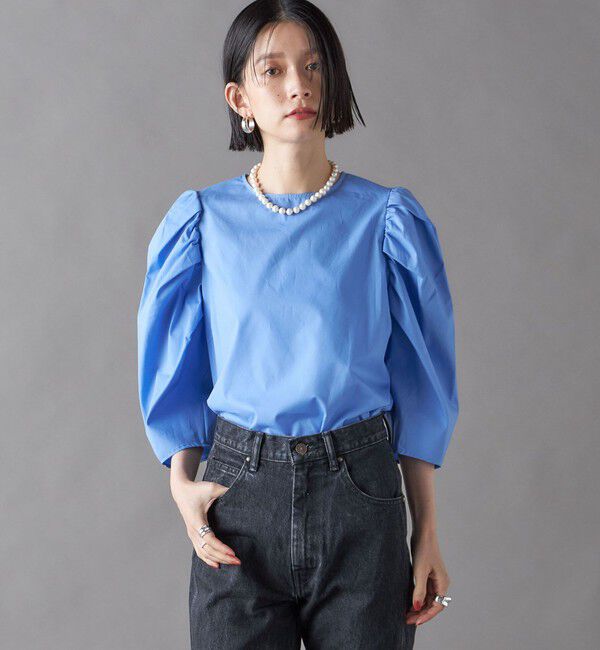 SHIPS for women「SHIPS NINE CASE:〈洗濯機可能〉パフスリーブ ブラウス」|シャツ・ブラウス|