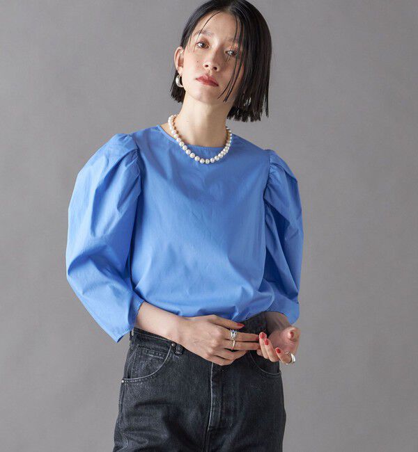 SHIPS for women「SHIPS NINE CASE:〈洗濯機可能〉パフスリーブ ブラウス」|シャツ・ブラウス|
