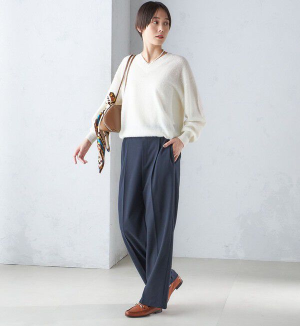 SHIPS for women「〈手洗い可能〉両面起毛 ストレート パンツ」|その他|