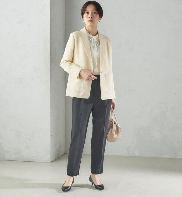 SHIPS for women「〈手洗い可能〉タック テーパード パンツ（セットアップ対応）」|その他|