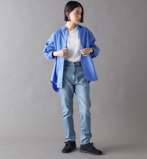 SHIPS for women「SHIPS NINE CASE:ナロー デニム（ブルー）」|デニム|