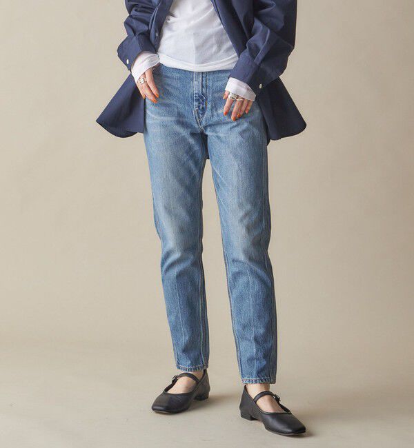 SHIPS for women「SHIPS NINE CASE:ナロー デニム（ブルー）」|デニム|