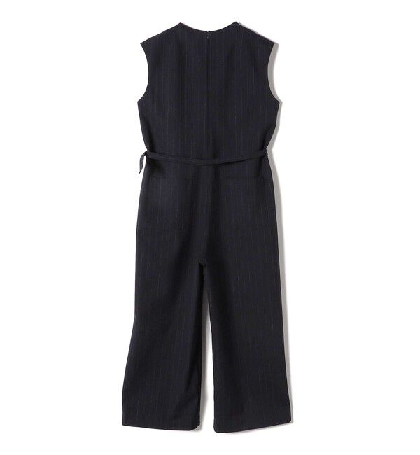 SHIPS for women「SHIPS Primary Navy Label:梳毛 ストライプ サロペット」|オールインワン|