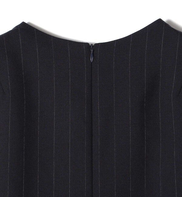 SHIPS for women「SHIPS Primary Navy Label:梳毛 ストライプ サロペット」|オールインワン|