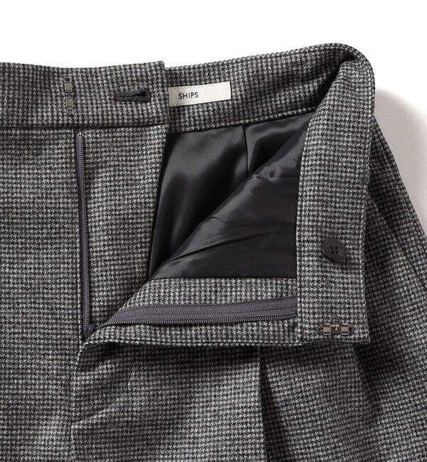 SHIPS for women「千鳥 フラノ センター プレスショート パンツ」|その他|