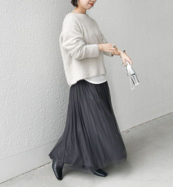 SHIPS for women「〈手洗い可能〉リバーシブル チュール カッセン スカート」|スカート|