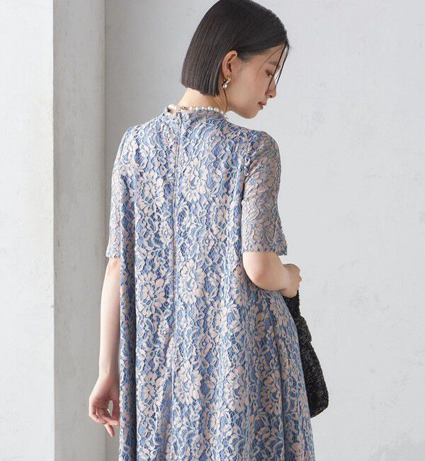 SHIPS for women「〈結婚式・パーティ〉kaene:パイピング レース Aライン ワンピース」|ワンピース|