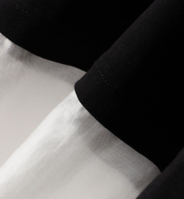 SHIPS for women「〈手洗い可能〉シアー コンビ タック プルオーバー」|Tシャツ・カットソー|