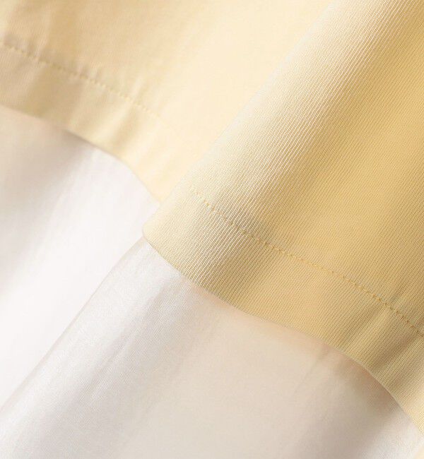 SHIPS for women「〈手洗い可能〉シアー コンビ タック プルオーバー」|Tシャツ・カットソー|