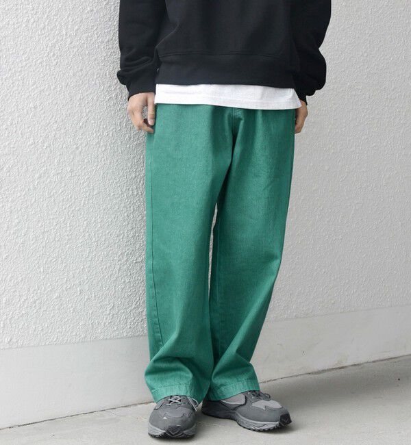 SHIPS any「SHIPS any: フリーサイズ  カラー/ネップ  デニム イージーパンツ (ユニセックス)◇」|デニム|