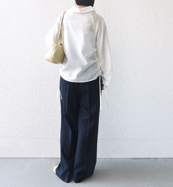 SHIPS for women「【WEB限定】〈洗濯機可能〉シアー ハイネック 2WAY ブラウス」|シャツ・ブラウス|