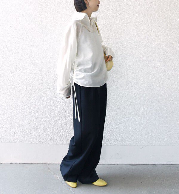 SHIPS for women「【WEB限定】〈洗濯機可能〉シアー ハイネック 2WAY ブラウス」|シャツ・ブラウス|