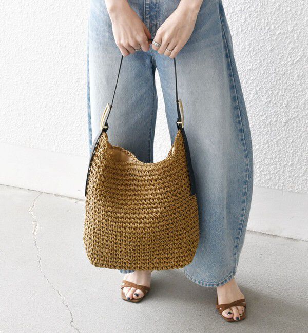 SHIPS any「《一部追加予約》SHIPS any: ショルダー ベルト ペーパー トート バッグ」|トートバッグ|