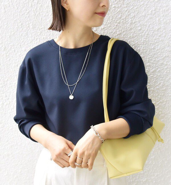 SHIPS for women「〈手洗い可能〉前後 2WAY ジョーゼット 袖リブ プルオーバー」|シャツ・ブラウス|