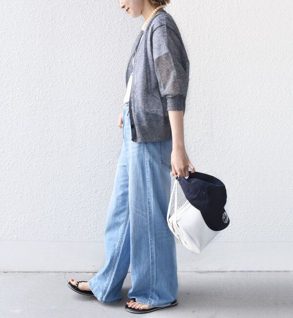 SHIPS for women「〈手洗い可能〉ラミー混 シアー カーディガン」|カーディガン|