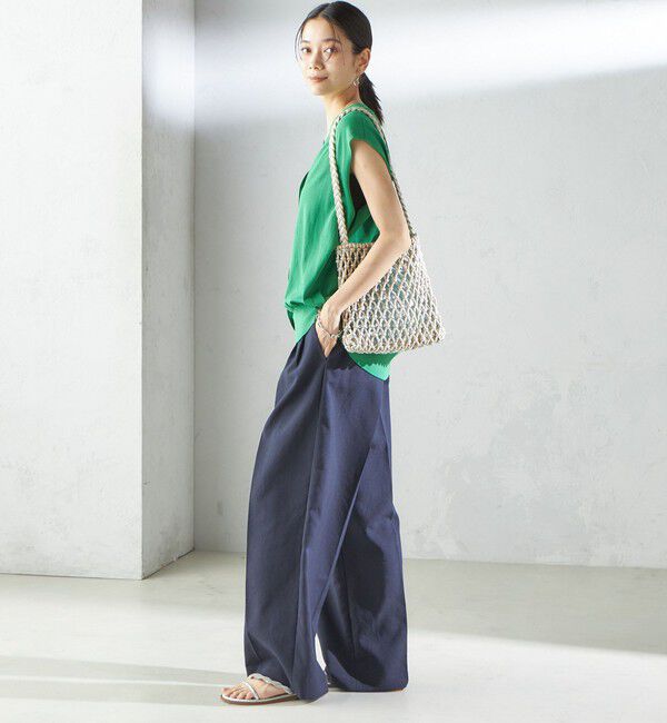 SHIPS for women「〈接触冷感 / 手洗い可能〉アイスコットン フレンチ スリーブ ジレ カーディガン」|ベスト・ジレ|