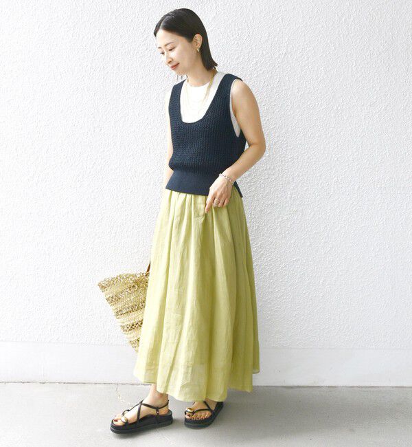 SHIPS for women「〈手洗い可能〉ラミー 4 ウエスト シャーリング スカート」|スカート|