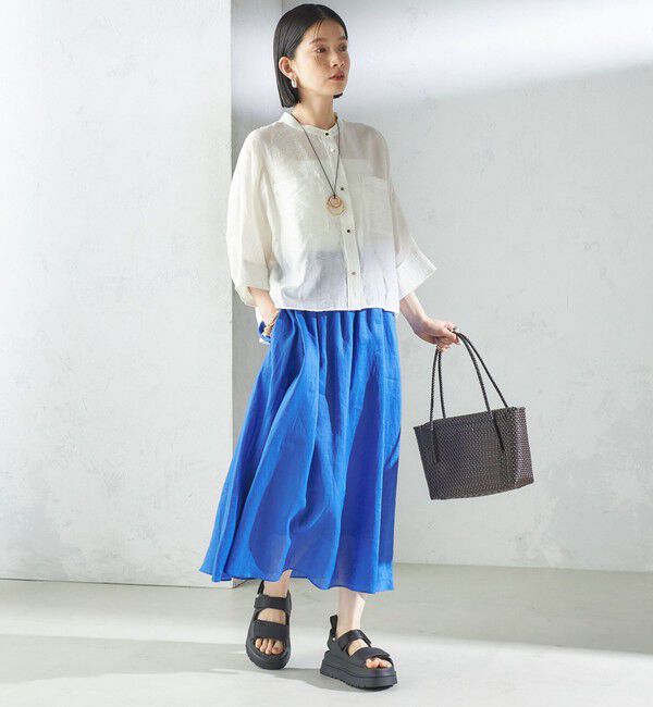 SHIPS for women「〈手洗い可能〉ラミー 4 ウエスト シャーリング スカート」|スカート|