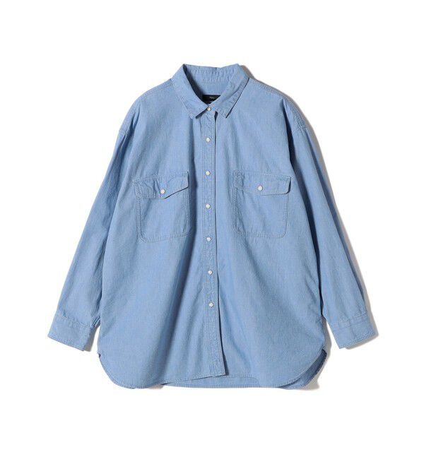 SHIPS for women「【SHIPS別注】JAPAN BLUE JEANS:デニム シャツ」|シャツ・ブラウス|ライトブルー