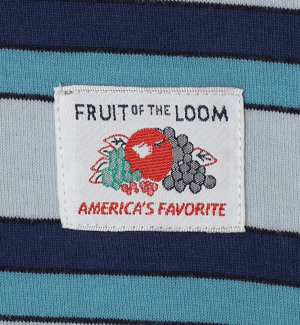 SHIPS any「FRUIT OF THE LOOM: 刺繍 ロゴ カラー ボーダー ワンピース<KIDS>」|ワンピース|