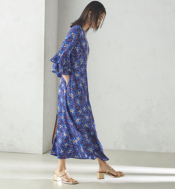 SHIPS for women「小泉里子コラボ:〈手洗い可能〉フラワー プリント ワンピース」|ワンピース|