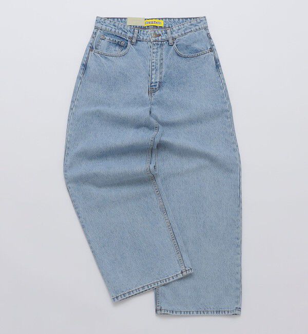 SHIPS「NEO BLUE: SUPER BAGGY JEANS」|チノ|ライトブルー