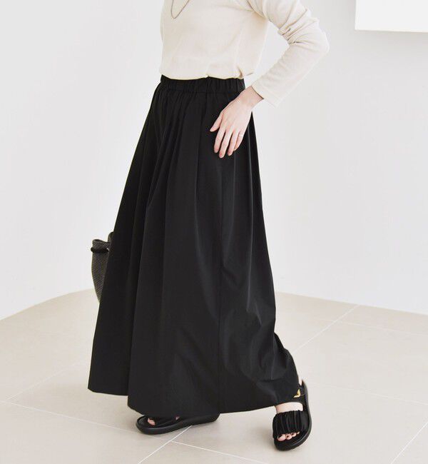 quaranciel「quaranciel:〈洗濯機可能〉タイプライター ギャザー ワイド キュロット パンツ」|その他|