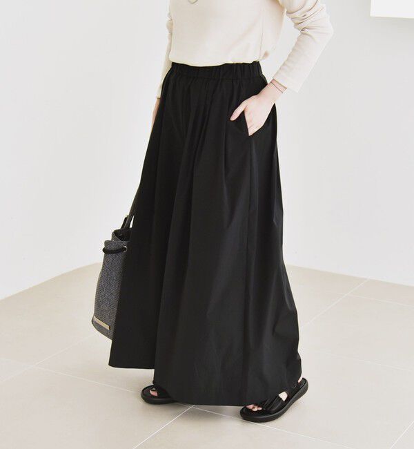 quaranciel「quaranciel:〈洗濯機可能〉タイプライター ギャザー ワイド キュロット パンツ」|その他|