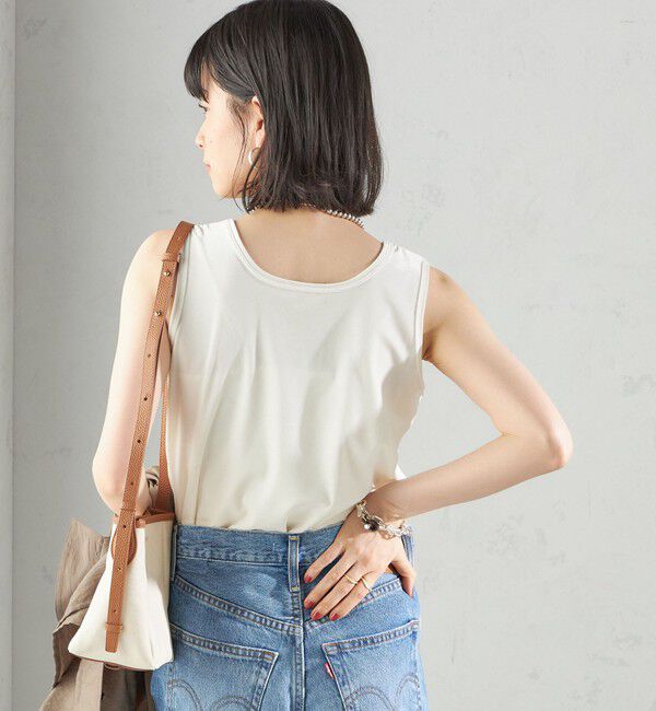 SHIPS for women「〈手洗い可能〉ポリエステル スノー ベロア 前後 2WAY タンクトップ」|タンクトップ|