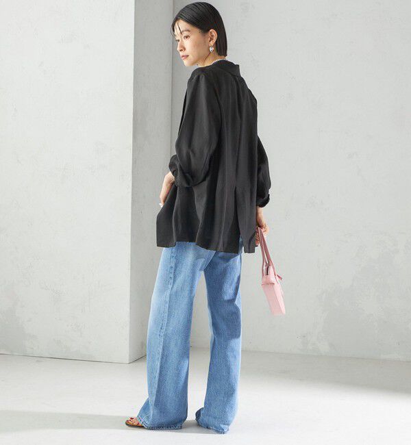 SHIPS for women「〈手洗い可能〉シアー シルク混 ジャケット」|テーラードジャケット|