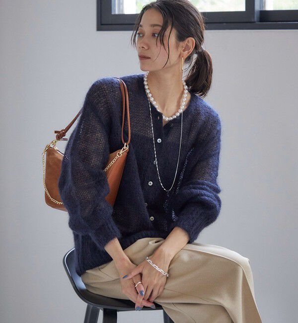 SHIPS for women「モヘヤ クルーネック カーディガン」|カーディガン|