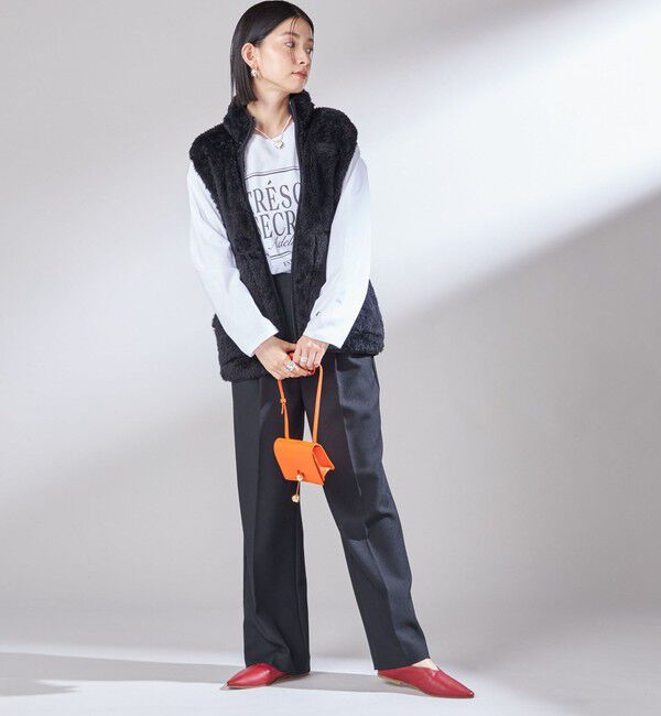 SHIPS for women「【一部WEB限定 / SHIPS別注】Champion:〈洗濯機可能〉フリース ベスト」|ベスト・ジレ|