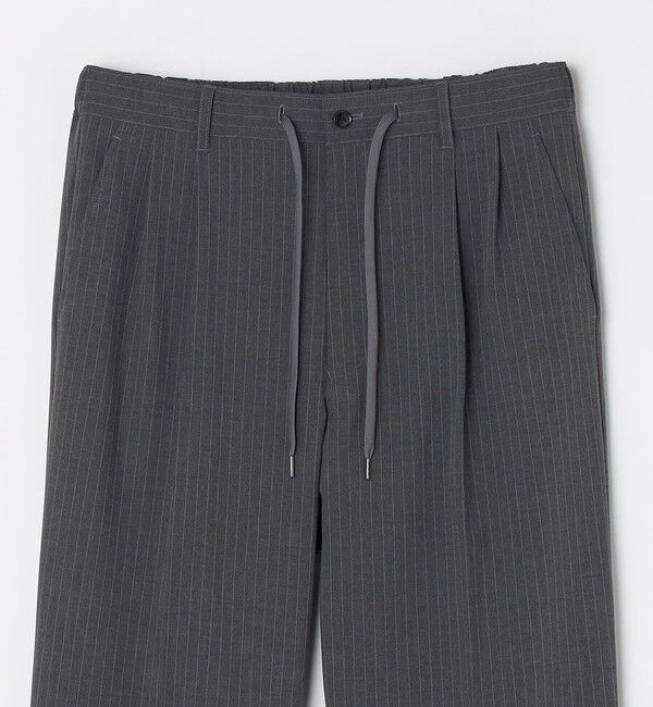 SHIPS any「SHIPS any: LIM BLESS ソリッド/ストライプ 2プリーツ セミワイド イージーパンツ(セットアップ対応)◇」|チノ|