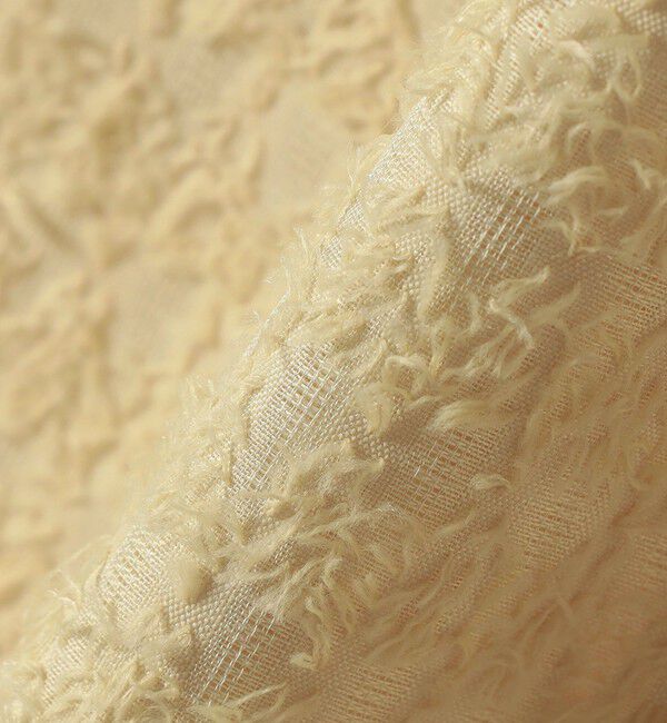 SHIPS for women「〈手洗い可能〉シアー ジャカード 袖 シャーリング ブラウス」|シャツ・ブラウス|