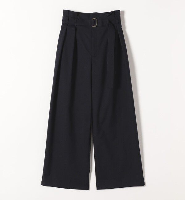 quaranciel「quaranciel:〈洗濯機可能〉ハンサム ハイウエスト ベルト ワイド パンツ」|その他|