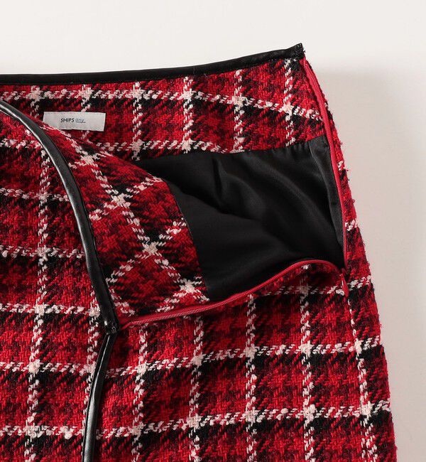 SHIPS any「SHIPS any: ブロック ツイード タイト スカート」|スカート|